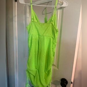 Green Sequin Mini Dress
